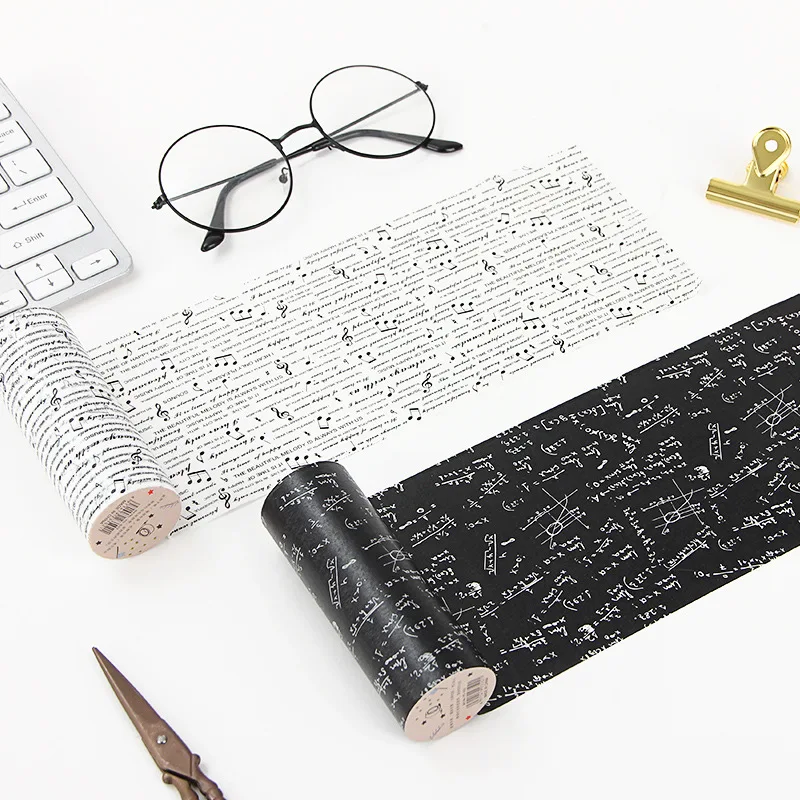 Декоративная лента-наклейка для скрапбукинга 10 см х 5 м | Канцтовары офиса и дома