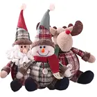 Милый Санта-Клаус, снеговик, искусственная кукла, Рождественское украшение, подарок, кукла, рождественская елка, подвесное украшение, новый год 2020