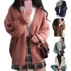 Кардиган женский вязаный однотонный, мягкий, с длинным рукавом