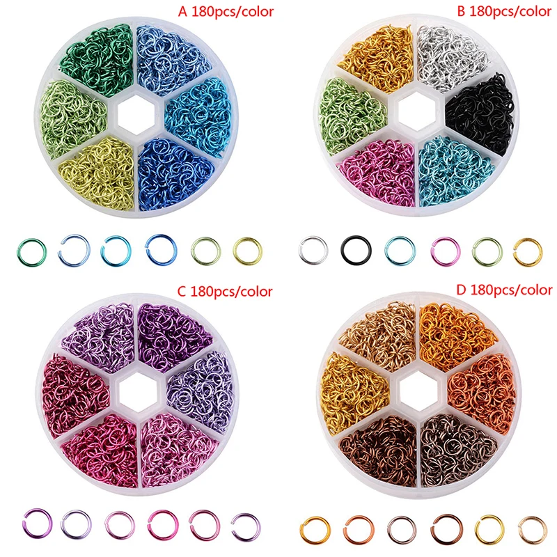 1080 шт Круглые Диаметр 6 мм обруч серьги нержавеющая сталь провод разъем ювелирных