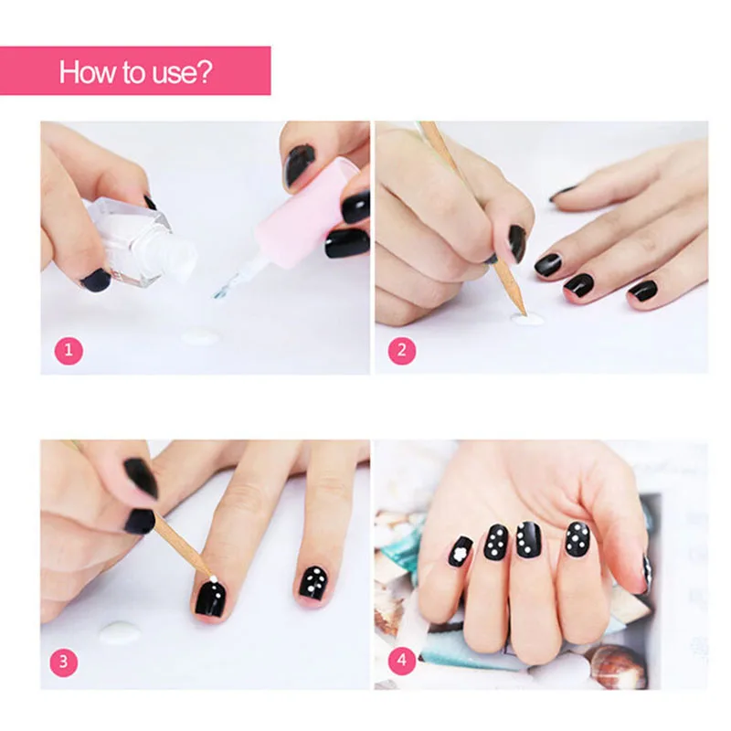 Новинка 2021 двухсторонние деревянные палочки для дизайна ногтей оранжевого цвета