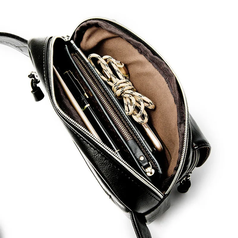 2021 повседневная Кожаная поясная сумка для мужчин телефона винтажная мужская