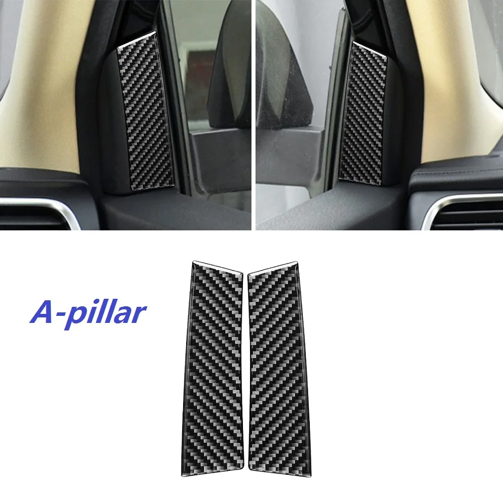 

Carbon Fiber Car Accessories A-pillar Decoration Cover Trim Sticker Fit for Toyota Highlander 2015-2018