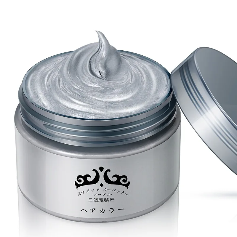 7 цветов одноразовая формовочная паста для волос Стиль Цвет бабушка серая грязи