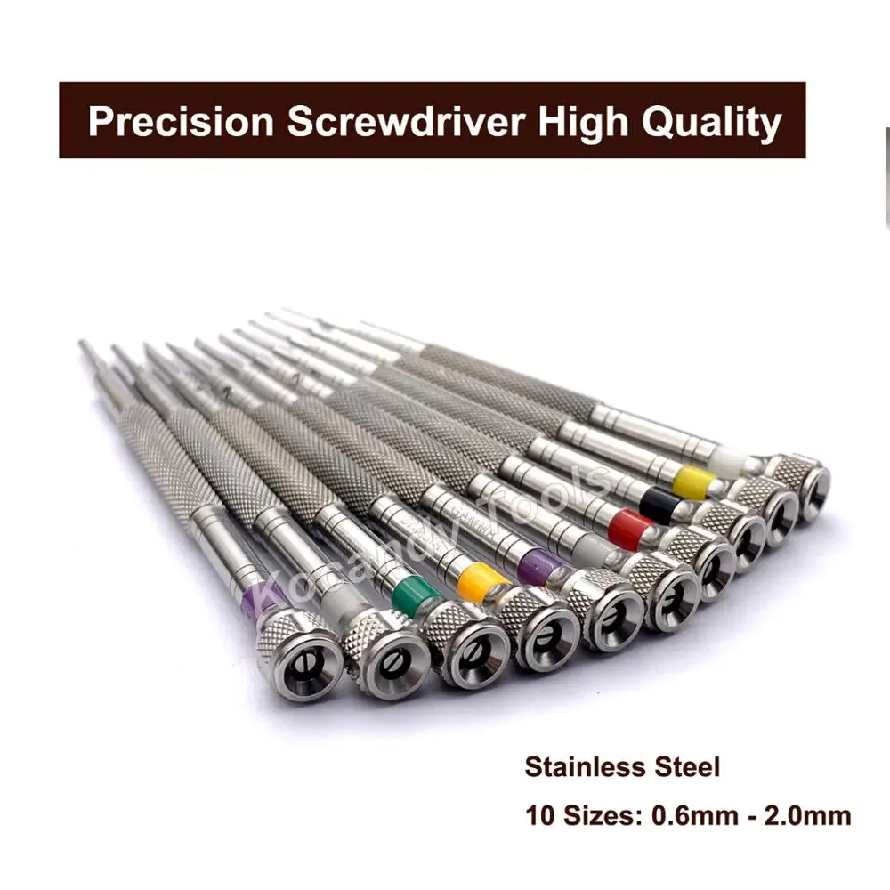 316 Прецизионная отвертка из нержавеющей стали 10 в 1 Набор инструментов для