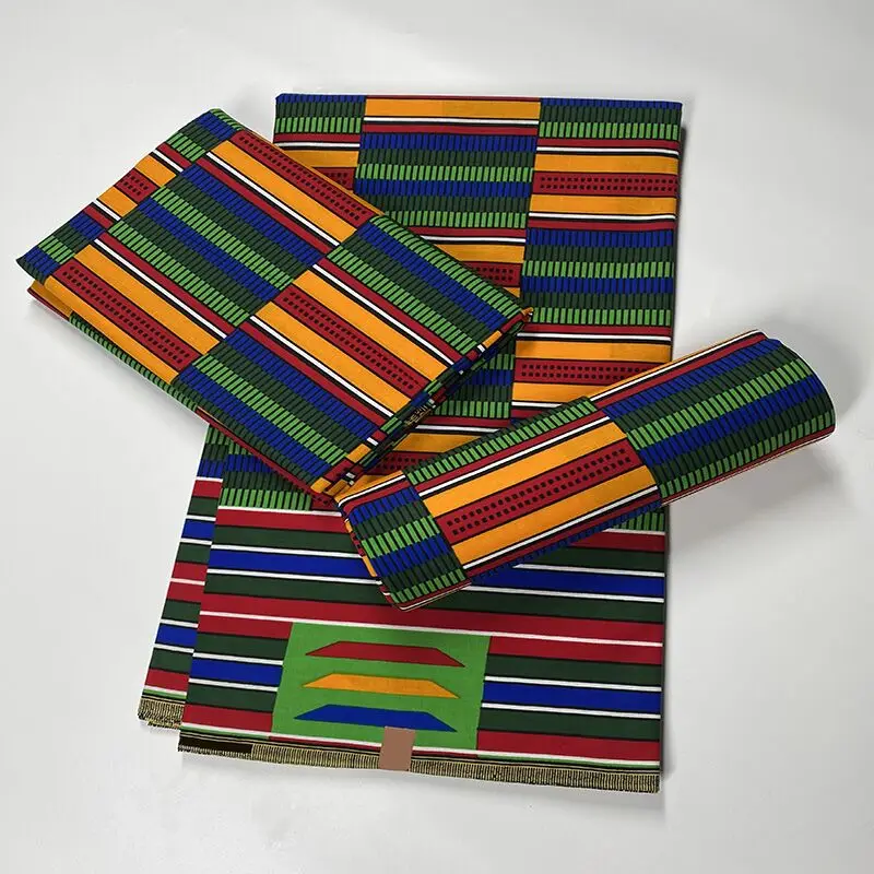 

Most Popular Real Original Guaranteed Veritable 100% Cotton Ghana Wax African Ankara Real Wax Ghana Wax 6Yards N1128-33