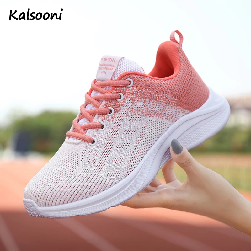 

Kalsooni Women Sneakers Casual Tennis Sports Shoes Breathable Air Mesh Non-slip Runing Shoes