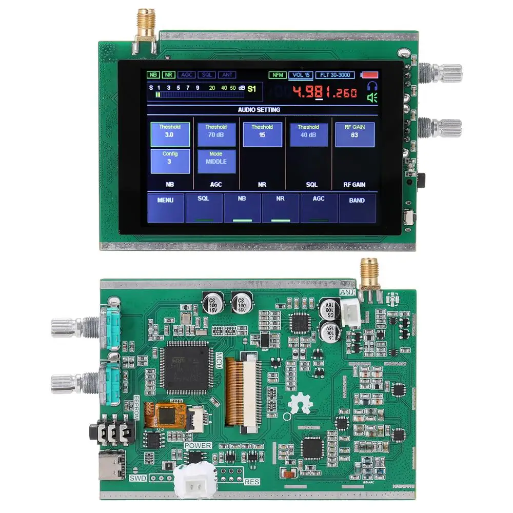 50Khz 2GMHz Malachite DSP SDR Radio Malahit HAM приемник + 3 5 "сенсорный ЖК дисплей STM32H7|Генераторы