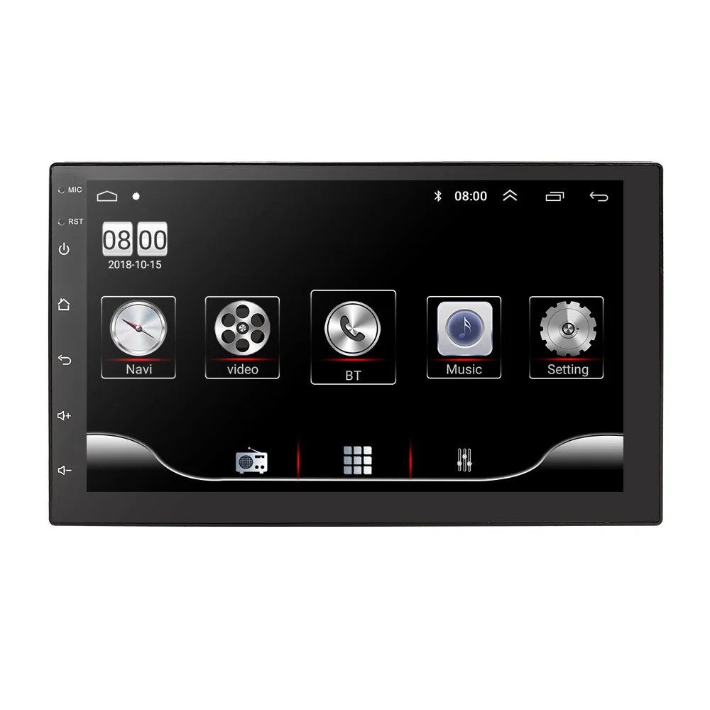 Head Unit Android 9,0 2 Din Автомобильный Радио Мультимедиа Видео плеер Универсальный Авто Стерео gps карта для Nissan hyundai Kia toyota - Цвет: Head Unit