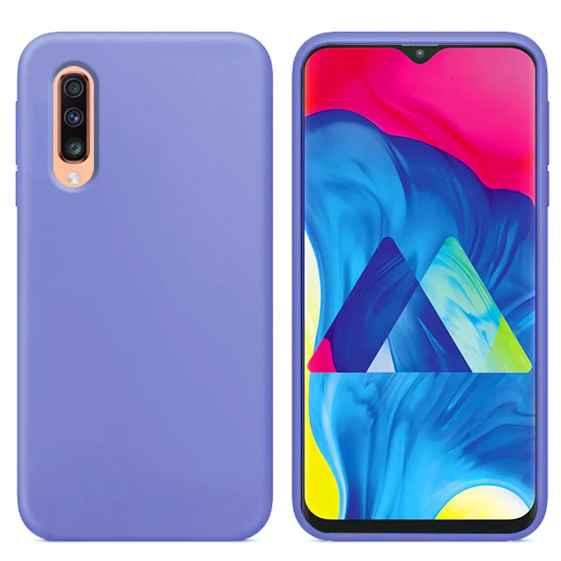 Роскошный жидкий силиконовый чехол для samsung Galaxy A70 SM A7050 мягкая задняя крышка