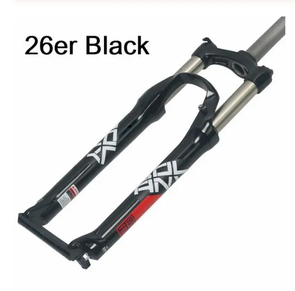 26er Black Новинка Bolany 26/27. 5/29er горный велосипед из алюминиевого сплава, механическая вилка с подвеской, Пружинная Вилка, амортизирующая для велосипедных аксессуаров - Color: 26er Black