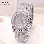 Роскошные Часы Стразы с браслетом для вечерние, элегантные Женские Часы с складной пряжкой, дизайнерские Элегантные Часы с юбкой