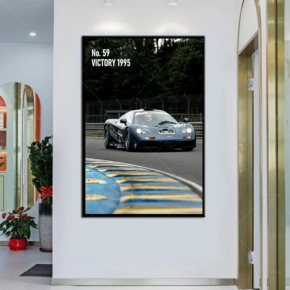 

Le Mans Winner 1995 Car Poster Wall Art Canvas Painting Le Mans Legendary Car Prints Poster Hd Modular Pictures For Living Room