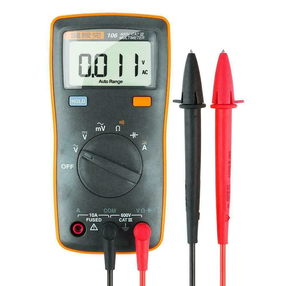 Ручной цифровой мультиметр FLUKE 106 F106 переменный/постоянный ток измеритель