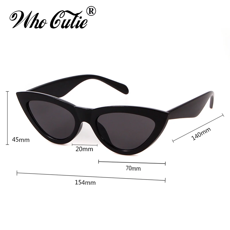 Женские солнцезащитные очки в стиле ретро WHO CUTIE брендовые дизайнерские