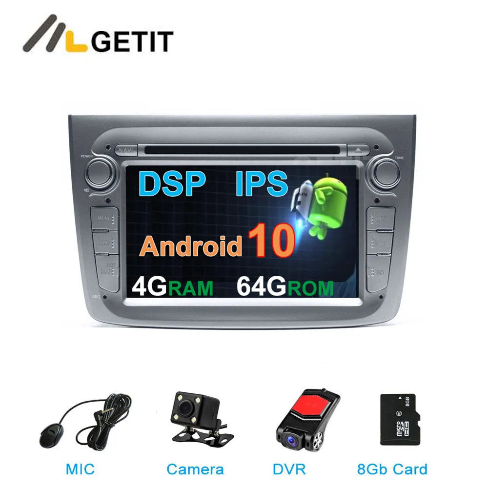 DSP ips 64G Автомобильный DVD стерео Мультимедиа Радио gps Android 10 для Alfa Romeo Mito 2008