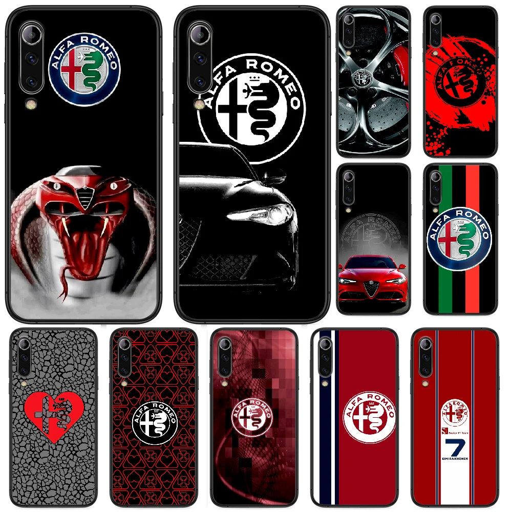 

Ltaly Alfa Romeo Giulietta Car Logo Phone case For Xiaomi Mi note 10 A3 9 MAX 3 A2 8 9 Lite Pro ultra black Shell 3D Prime