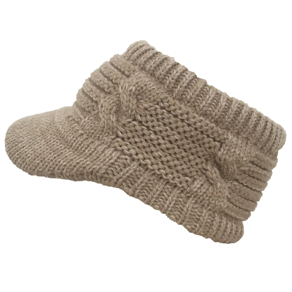 Вязаная зимняя шапка из меха кролика шерстяная газетчика Женская Удобная теплая