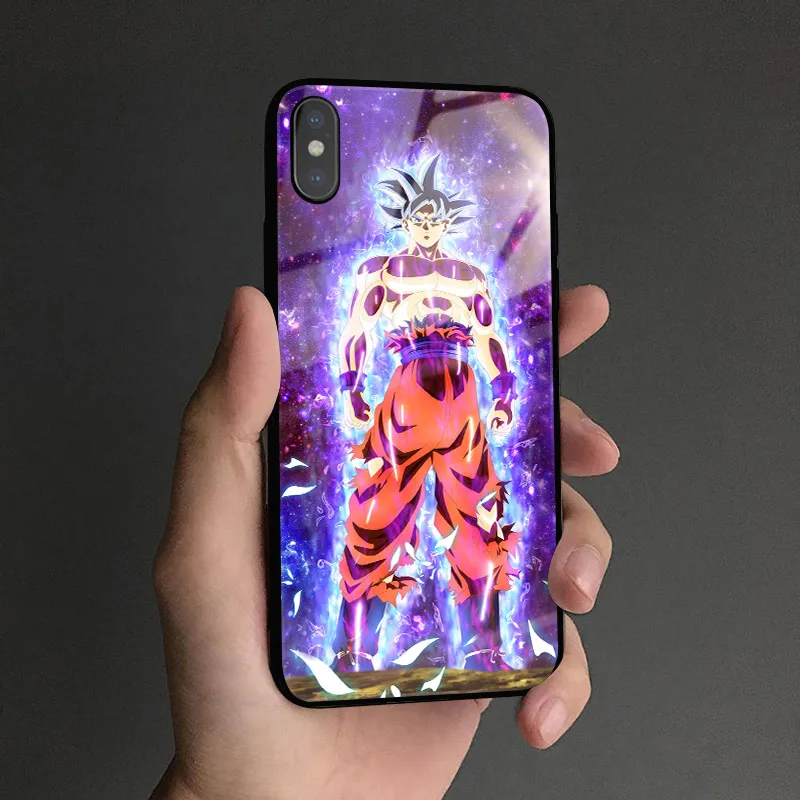 AE 2136 Goku ультра инстинкт Драконий жемчуг стеклянный Мягкий силиконовый чехол для телефона чехол для iPhone 6 6s 7 8 Plus X XR XS 11 Pro MAX - Цвет: AE 2136