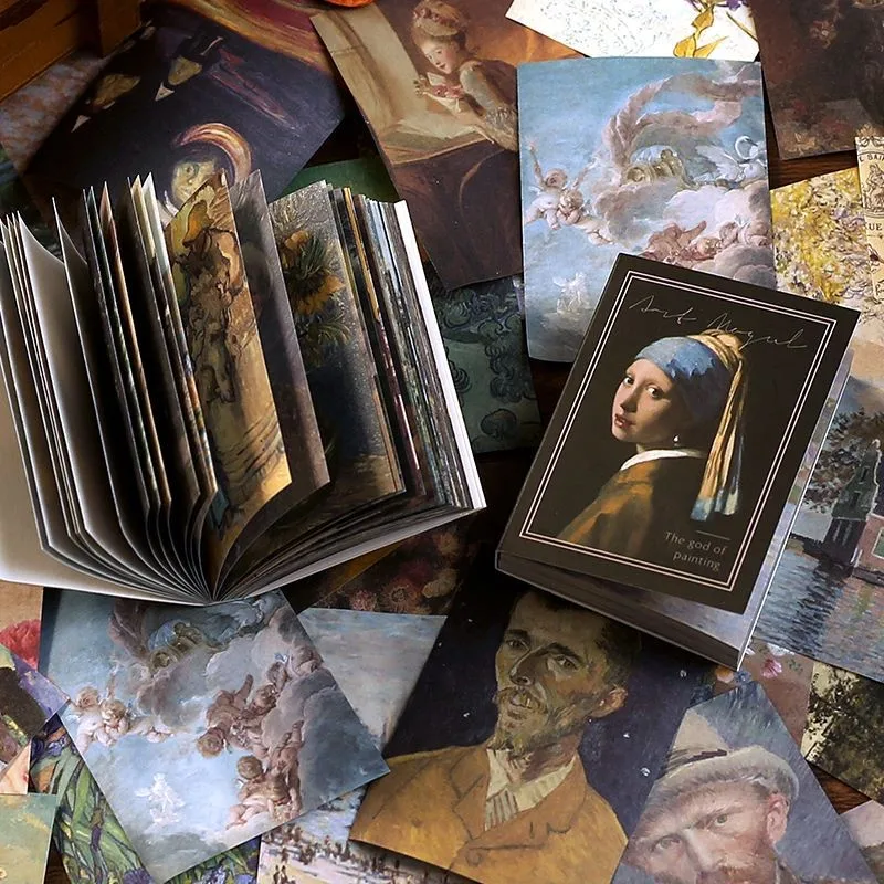 100 листов/уп художника Винтаж карты ретро постер Стикеры пакет для планировщик