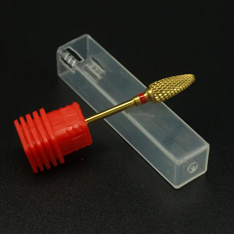 1 шт./лот Золотое тонкое сверло и коническое цилиндрическое из вольфрамовой стали