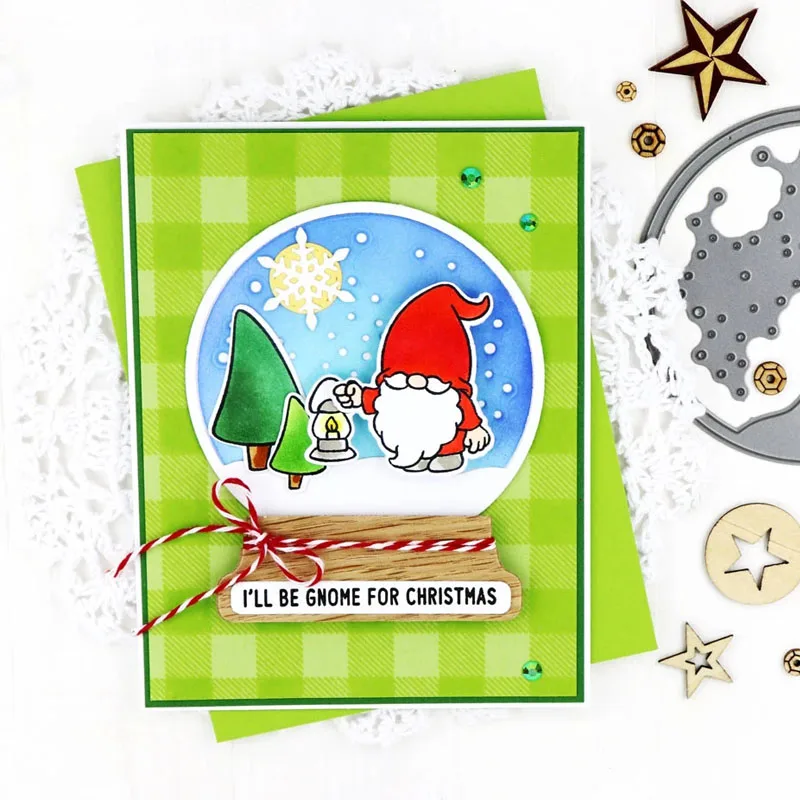 Снег хрустальный шар металлические Вырубные штампы в снегу вырезанные для