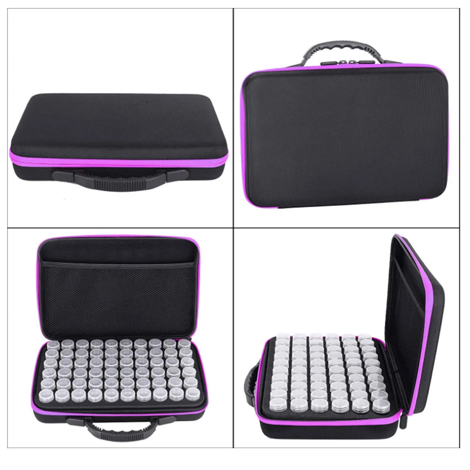 Противоударный чехол для переноски Эва 60 ячеек 15 мл|Наборы инструментов макияжа|