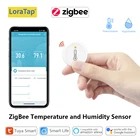Tuya ZigBee 3.0 беспроводной датчик температуры и влажности совместим с умным домашним помощником Google Echo Alexa Voice DIY