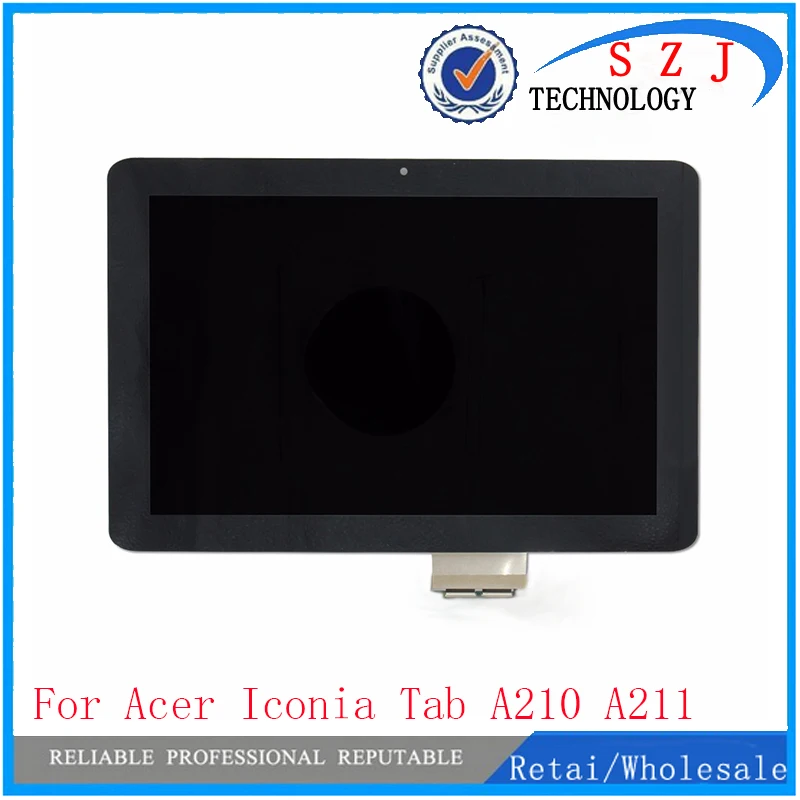 10," дюймовый для acer Iconia Tab A210 A211 полный сенсорный экран, панель дигитайзер стекло+ ЖК-дисплей в сборе Замена