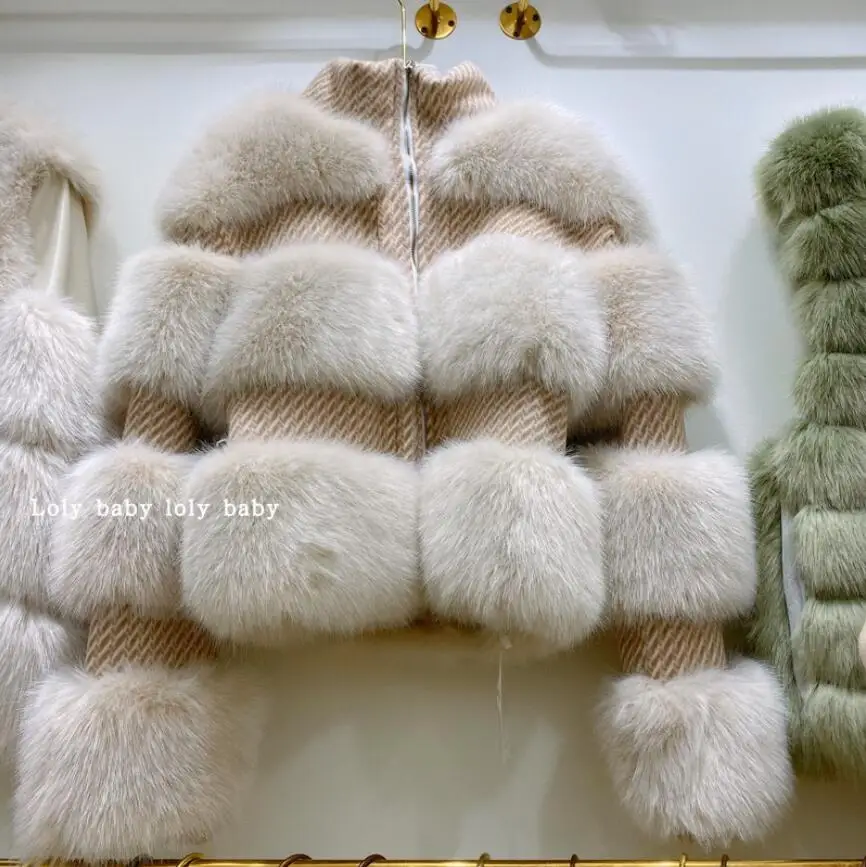 Женская Шуба 2020 зимняя новая маленькая Душистая имитация лисьего меха куртка с