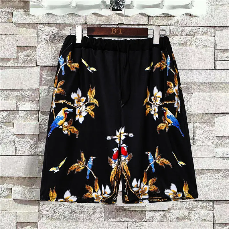 

Shorts men's Capris summer thin loose men's Chinese style casual pants