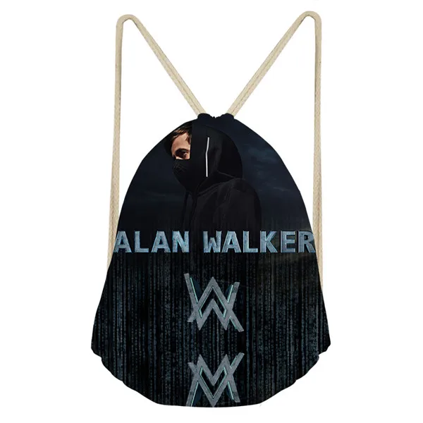 CDZHL796Z3 Thikin Alan Walker, повседневный мешок на завязках, сумка для девочек, дорожный рюкзак для малышей, мягкая женская пляжная сумка со шнурком - Цвет: CDZHL796Z3