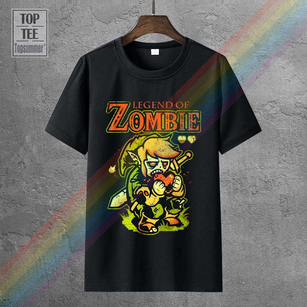 Legend Of Zombie T Shirt Fun Zombie Heart Eating Brain The Game Sword Dead Zelda