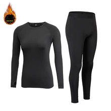 Fakuntn long johns conjuntos de roupa interior térmica mulher mais quente respirável mais vlet underwear thermo pijamas feminino inverno sleepwear (3)
