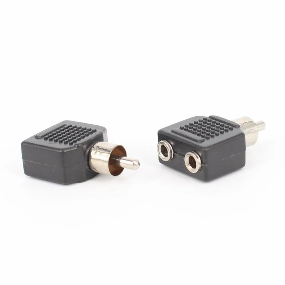 

RCA male to 2 x 3.5mm female adapter