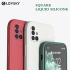 Роскошный оригинальный квадратный жидкий силиконовый чехол для Samsung Galaxy A51, A71, A50, A21S, A31, M21, M31, M30S, A50S, A30S, противоударный мягкий чехол