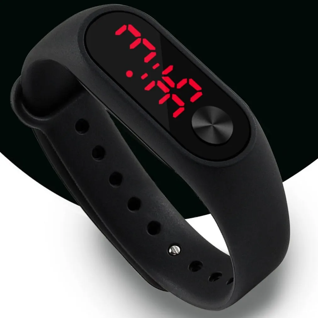 

Male Famale Casual Sports Bracelet Watches Durable LED Electronic Digital Comfortable Silicone Wrist Watch