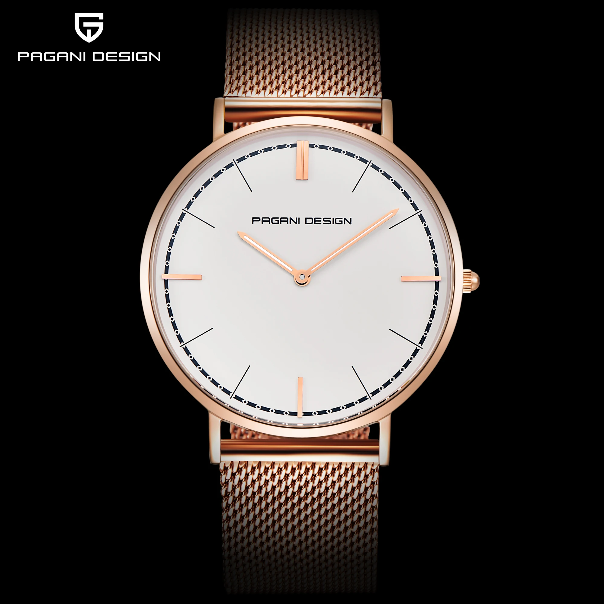 Часы наручные PAGANI DESIGN Мужские ультратонкие модные деловые водонепроницаемые