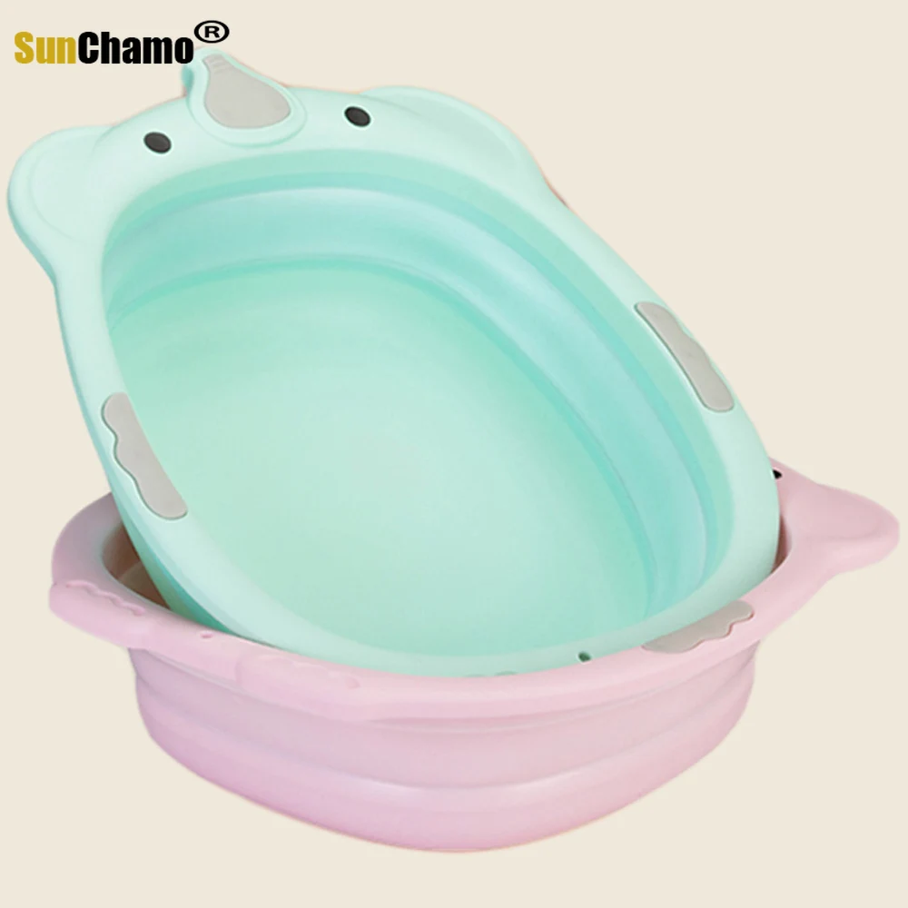 2021 модная складывающаяся детей Небольшая Ванна умывальник детские пластиковые