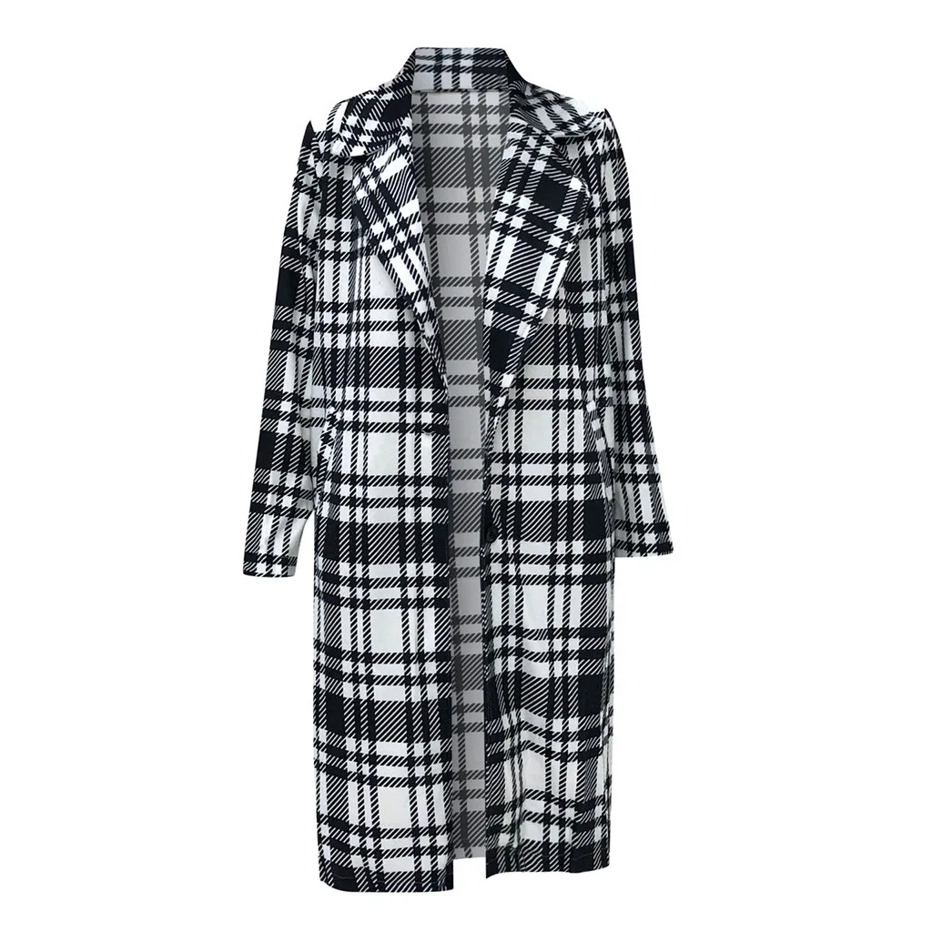 SAGACE элегантное осенне зимнее женское длинное пальто повседневное