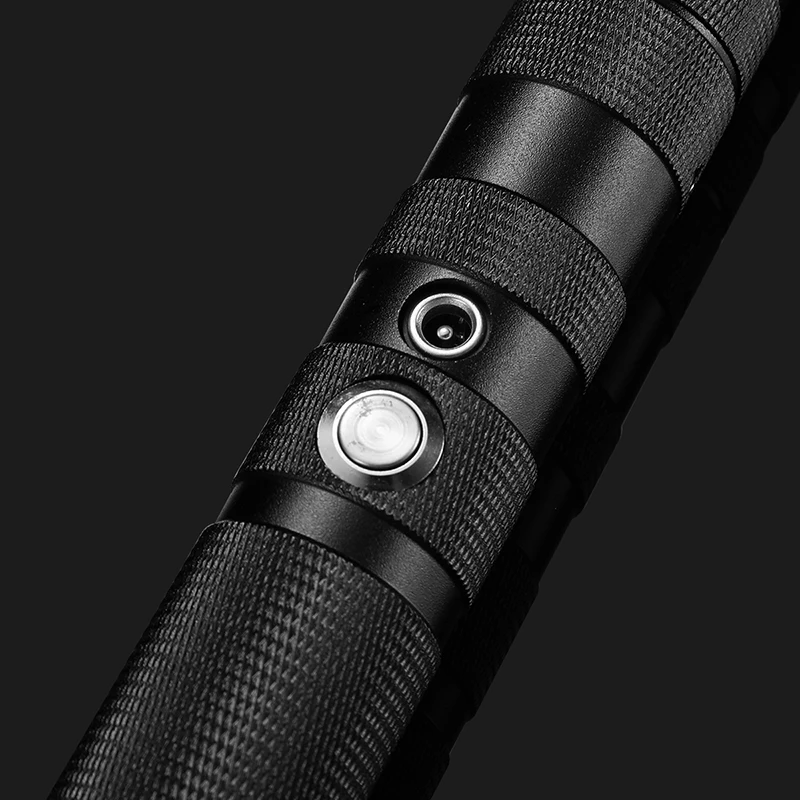 RGB mango de Metal Cosplay de doble filo sable espada l&aacute;ser 7 cambio de colores LED conmutable de luz y sonido para ni&ntilde;os ni&ntilde;as regalo-5
