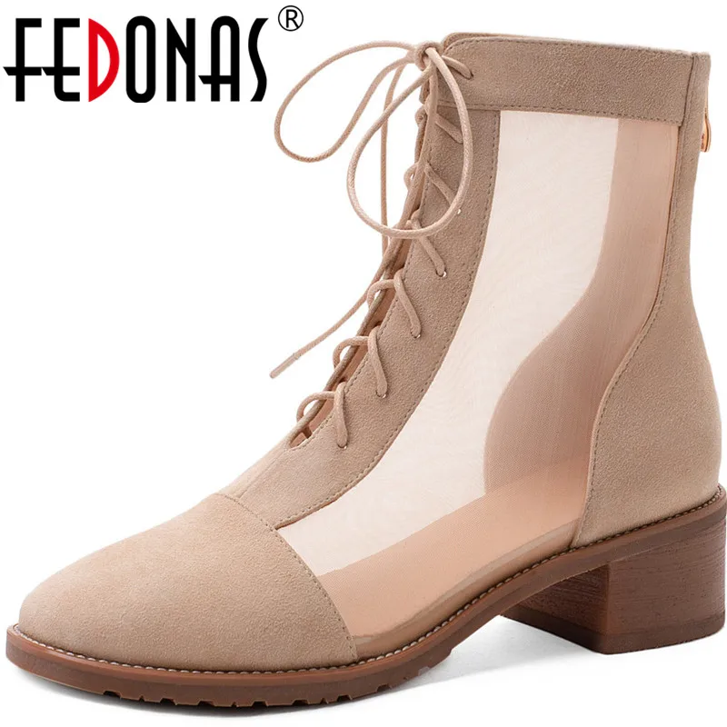 FEDONAS/женские туфли-лодочки из овечьей кожи на квадратном каблуке коллекция 2020