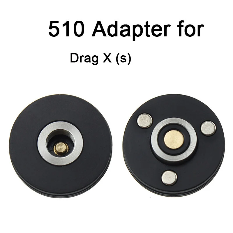 510 адаптер для Drag X S Vape Pod Kit Магнитный соединитель Brass RDA RTA Ecig Аксессуары Розничная