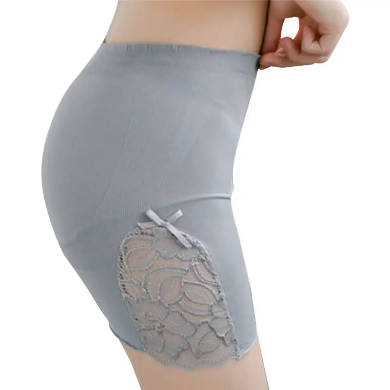 Gray Женское нижнее белье, трусы, брюки, белье для высокой талии, трусы, кружевные шорты, боди, штаны, ropa interior femenina 661AQK10 - Цвет: Gray