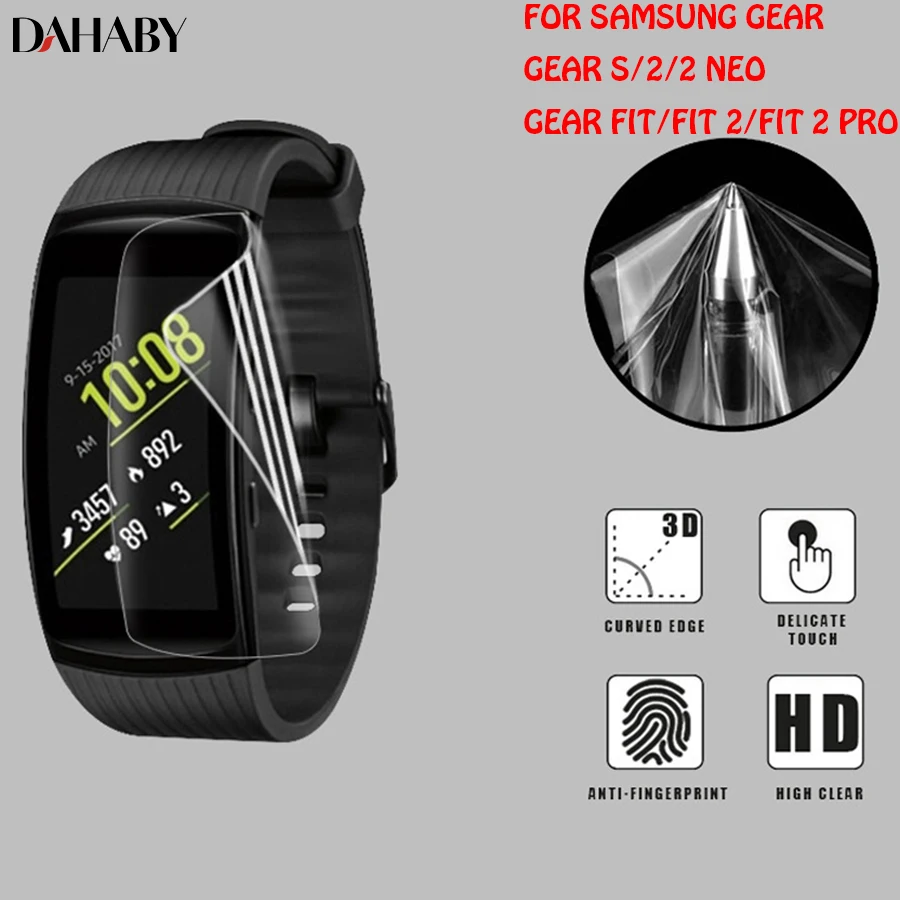 3D защитная пленка из мягкого ТПУ для Samsung Gear Fit 2 Pro Neo R750 R381 R380 R360 R350 HD полное