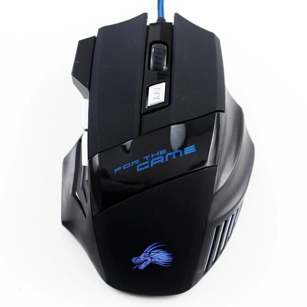 Профессиональная Проводная игровая мышь, 7 кнопок, 5500 dpi, светодиодный, оптическая, USB, компьютерная мышь, эргономика, геймерские мыши X8 для ноутбука, ПК, игры