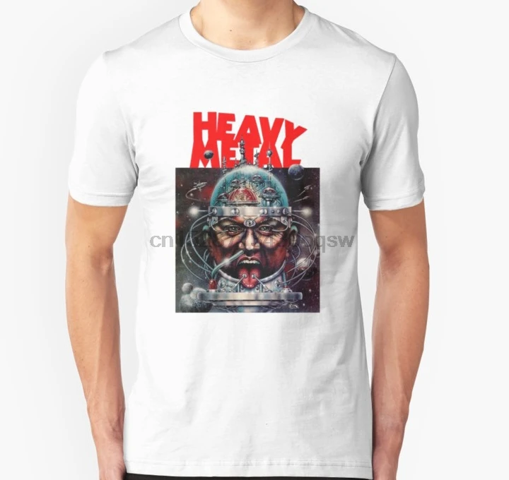 Мужская футболка из тяжелого металла унисекс (1) Футболка с принтом