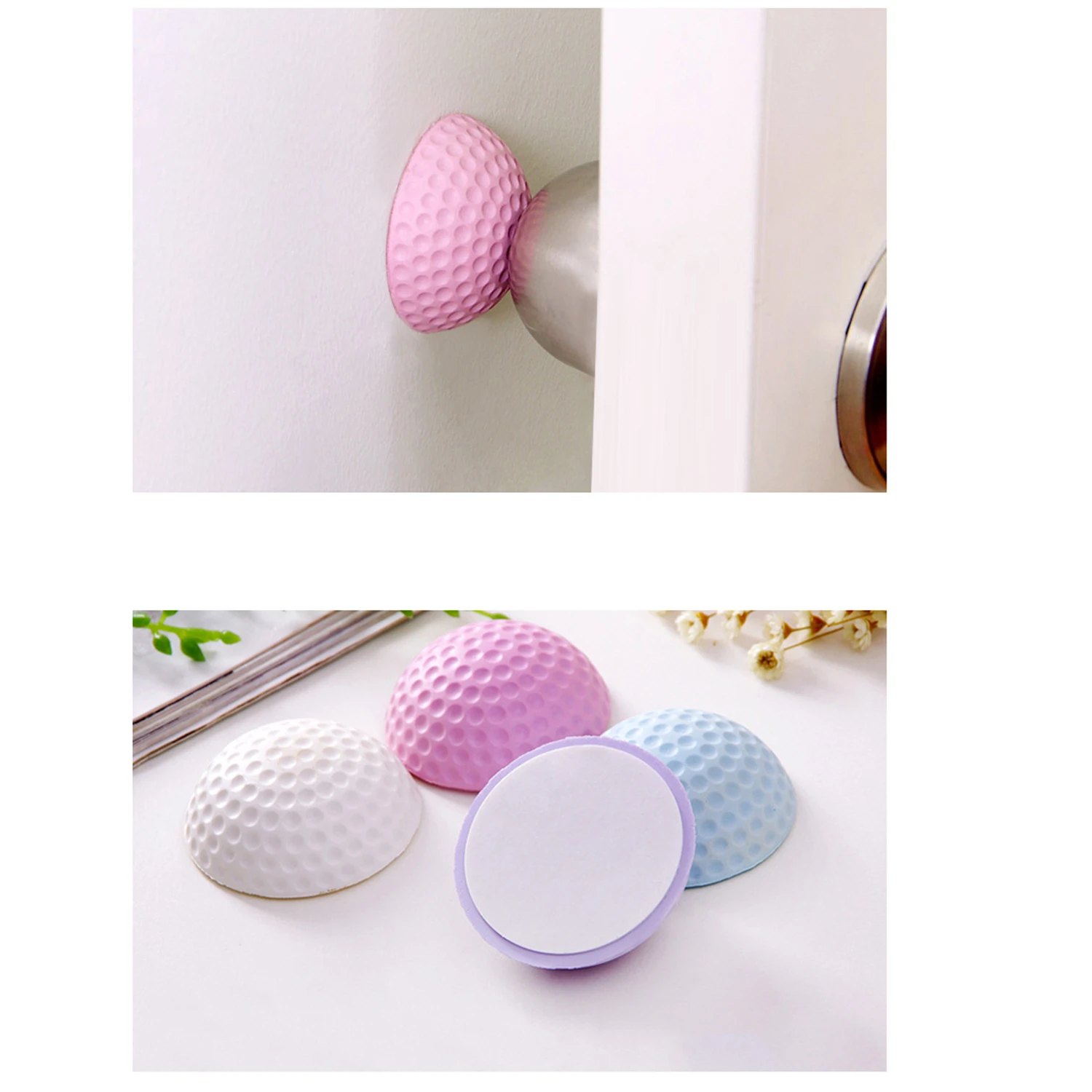 Настенный Ограничитель для двери 12 шт./Лот утолщенные бесшумные Дверные