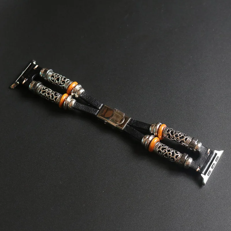 Резьбовой металлический чехол для Apple Watch SE Band Series 6 5 4 3 бампер в стиле ретро iWatch 40