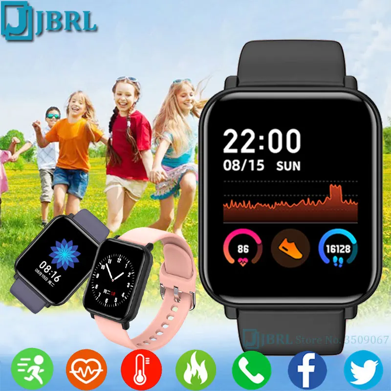 Детский смарт браслет для мальчиков и девочек фитнес трекер Android IOS модный на